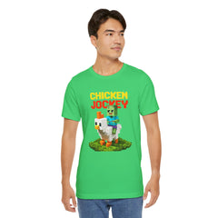 Video Game Chicken Jockey Tee - Unisex Short Sleeve T-Shirt