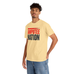 Amputee Nation Unisex Heavy Cotton Tee, Support Shirt, Gift for Amputees, Awareness Apparel, Casual Comfort Wear