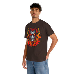 Flaming Fire Vampire - Graphic Unisex Heavy Cotton Tee