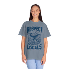 Respect the Locals Whale T-Shirt — Marine Conservation Graphic