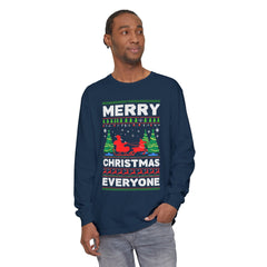 Merry Christmas Everyone Long Sleeve T-Shirt - Unisex Holiday Apparel