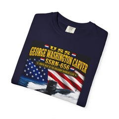 USS George Washington Carver SSBN-656 T-Shirt — "Education Is the Key to Unlock the Golden Door of Freedom"