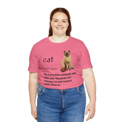 Cat Sociopath Defintion - Unisex Jersey Short Sleeve Tee