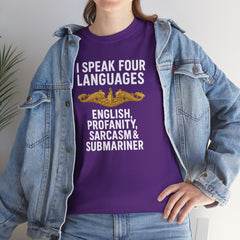 Funny United States Submarine Officer Multilingual T-Shirt