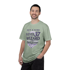 Level 37 Wizard T-Shirt — "Not a Nerd" THAC0 Survivor D&D Gamer Tee