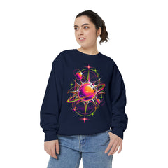 Cosmic Orbit Sweatshirt — Neon Planet Graphic Pullover