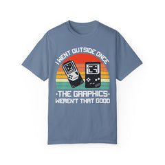 Retro Gamer Unisex T-Shirt - "I Went Outside Once"
