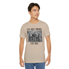 The Outsiders Shirt, Front and Back Images, Greasers Characters Shirt, Unisex Jersey Short Sleeve Tee