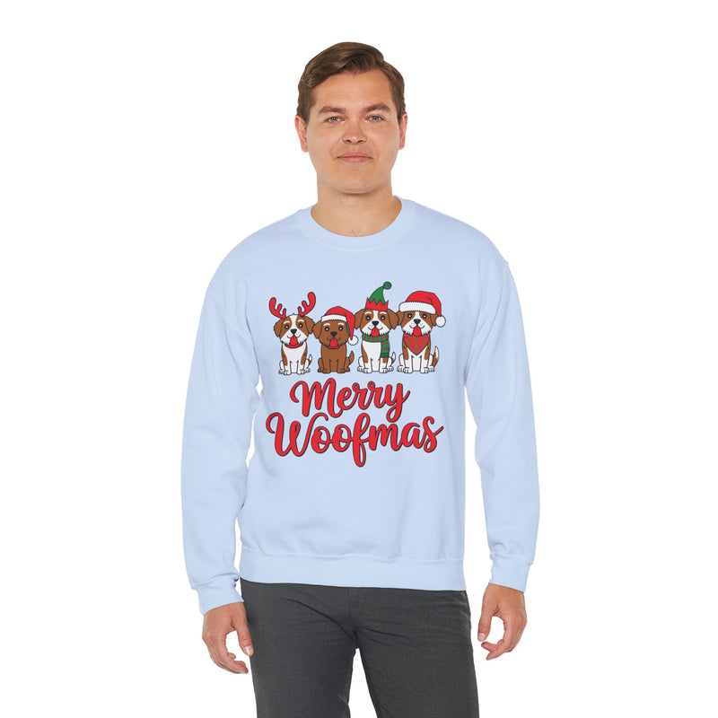 Merry Woofmas- Unisex Heavy Blend™ Crewneck Sweatshirt