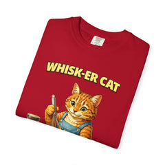 Whisker Cat Baking T-Shirt — Cute Cat Chef Graphic Tee