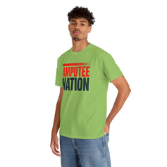 Amputee Nation Unisex Heavy Cotton Tee, Support Shirt, Gift for Amputees, Awareness Apparel, Casual Comfort Wear