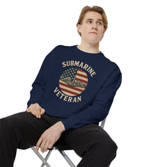 Vintage Submarine Veteran Sweatshirt, Unisex Crewneck, Comfortable Casual Wear, Perfect Gift for Veterans, Military Appreciation
