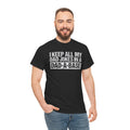 Dads Jokes Only  Dad A Base, Unisex Heavy Cotton Tee