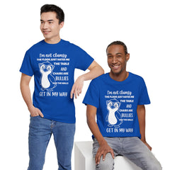 Clumsy Funny Penguin Graphic Tee | Unisex Heavy Cotton Tee | Great Gift for Animal Lovers, Birthdays, Casual Wear, Humorous Gifts, Everyday Style