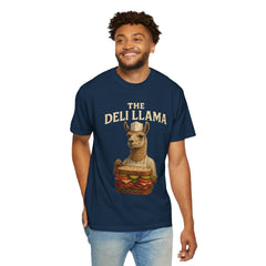 Funny Deli Llama Unisex T-Shirt - Perfect for Foodies and Animal Lovers