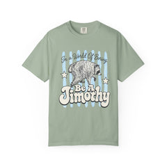 Be A Timothy T-Shirt — Retro Raccoon Graphic Tee ("In a World of Boring")
