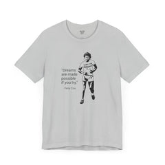 Terry Fox Inspirational Amputee Quote - Unisex Short Sleeve Tee,Amputee Awareness,Gift For Him,Gift For Her,Leg Amputee,Limb Loss Awareness