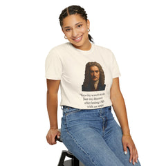 Isaac Newton Quote T-Shirt — "Gravity wasn't my idea" Scientific Humor Tee