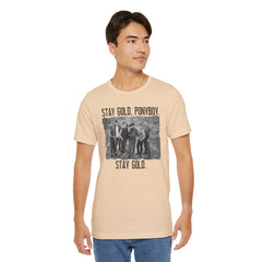 The Outsiders Shirt, Front and Back Images, Greasers Characters Shirt, Unisex Jersey Short Sleeve Tee