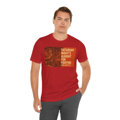 Music Inspired Unisex Tee - Saturday Nights All Right For Fighting Graphic