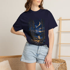 Moonlit Forest T-Shirt – Nature Lover Camping Shirt