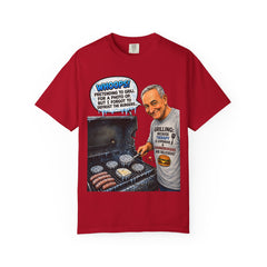 Grill Master Grandpa Funny BBQ T-Shirt — "Whoops! Pretending to Grill for a Photo" Graphic Tee