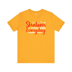 Shalom Quote Unisex Tee - Passover Jewish Holiday T Shirt