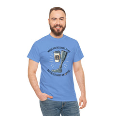 Amputee Coffee Humor - Unisex Heavy Cotton Tee