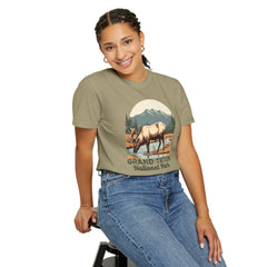 Grand Teton National Park Graphic, Comfort Colors Soft Relaxed Fit Unisex Garment-Dyed T-shirt