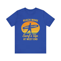 Beach Vibes Unisex Tee - Surf's Up Long Island | Summer Shirt, Casual Wear, Beach Lover Gift, Surfing Apparel, Vacation Tee
