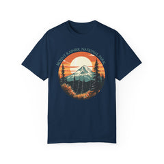 Mount Rainier National Park Graphic, Comfort Colors Soft Relaxed Fit Unisex Garment-Dyed T-shirt