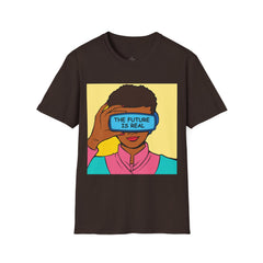 The FUTURE Is REAL Pop Art Woman Unisex Softstyle T Shirt