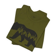 Nature-Inspired Bear Graphic Tee, Outdoor Adventure Shirt, Wilderness Apparel, Hiking Gift, Unisex Nature T-Shirt