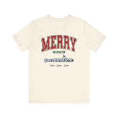 Big MERRY CHRISTMAS Submarine Brotherhood -Unisex Jersey Short Sleeve Tee