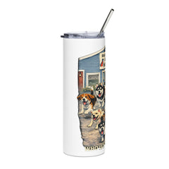 "Who Let the Dogs Out?" Baldwin Harbor Animal Hospital 20oz Stainless Steel Tumbler