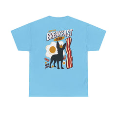 Breakfast Club Dog T‑Shirt — Retro Bacon & Eggs Graphic Tee