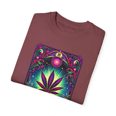 TAROT CARD WEED T Shirt, Vintage Style tee, Marijuana Leaf Graphic Tee, Weed Lover, Smoke Cannabis tee, Relaxed Fit tee, Stoner Lifestyle