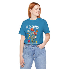 Floral Tee - Blossoms Blooming With Timeless Charm - Positive Vibes