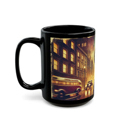 Time After Time Cyndi Lauper inspired full wrap with Lyrics Graphic - Black Mug (11oz, 15oz)