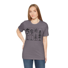 Nature-Inspired Unisex Jersey Tee, Tree Graphic T-Shirt, Eco-Friendly Fashion, Gift for Nature Lovers, Casual Wear, Outdoor Adventure