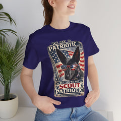 Personalized with your Dogs name and image - Patriotic Dog T-Shirt