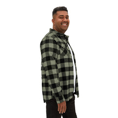 Wild Sound Wolf Guitarist Graphic - Unisex Flannel Shirt