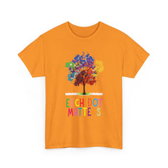 EACH DOT MATTERS Tree Unisex Heavy Cotton Tee / International Dot Day / Happy Dot Day / Teachers / Children / Elementary School