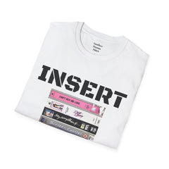 THE 80S VHS Tape Stack  - Unisex Softstyle T Shirt