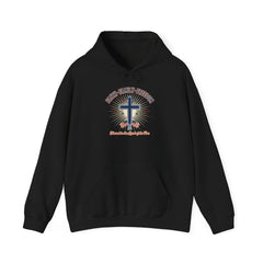 Faith & Freedom Cross Hoodie | Patriotic, Faith-Based July 4th Vintage Americana