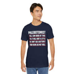 Phlebotomist Humor Tee, Funny Medical Shirt, Nurse Gift, Blood Tech Wear, Cute Phlebotomy Humor, Healthcare Apparel