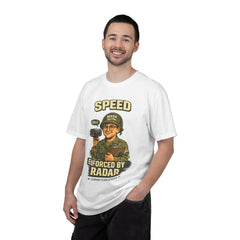 Speed Enforced By Radar T-Shirt — MASH 4077 Retro Traffic Cop Graphic Tee