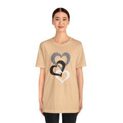 Triple Heart Design Tee