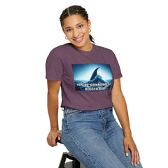 Jaws Movie  Influenced shark fin quote Mural Graphic - Unisex Comfort Colors Shirt