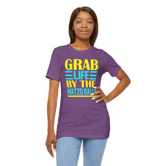 Funny Passover Grab Life By The Matzo Balls Quote T Shirt